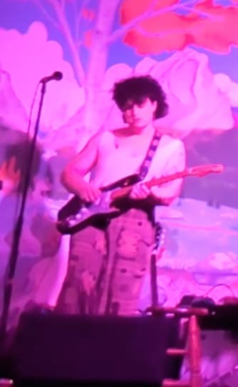 Solar Garlic on stage at The Lion's Lair.